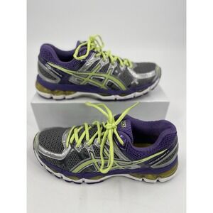 Asics Gel Kayano 21 US‎ US 9 Purple Charcoal Green Running Shoe T4H7N-7905
